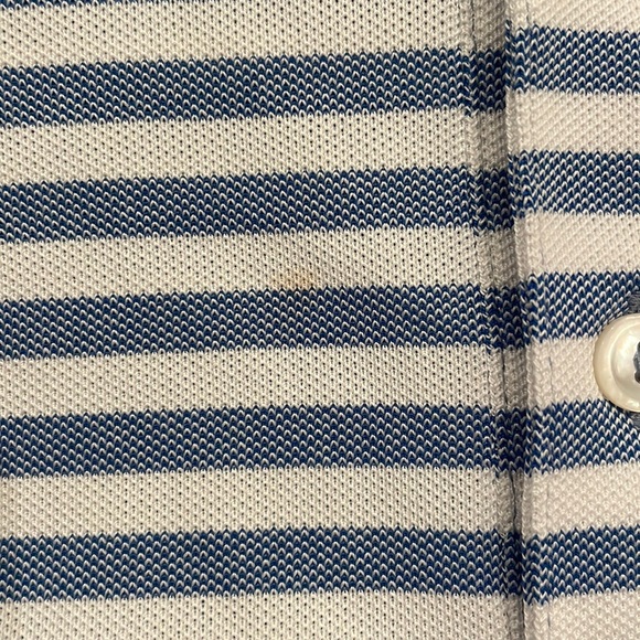 Blue & White Striped VV Polo - Picture 5 of 5